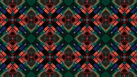 Poly Art Kaleidoscope Hypnotic Pattern Animation Footage Stock Footage 122601408