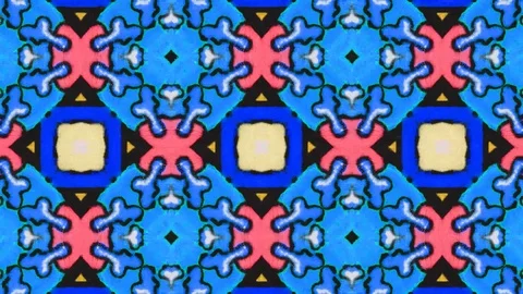 Poly Art Kaleidoscope Hypnotic Pattern Animation Footage Stock Footage 122601433