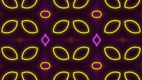 Poly Art Kaleidoscope Hypnotic Pattern Animation Footage Stock Footage 122601469