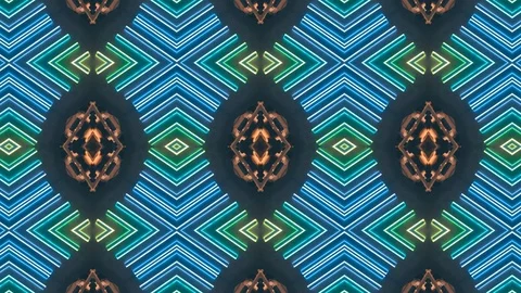 Poly Art Kaleidoscope Hypnotic Pattern Animation Footage Stock Footage 122602074