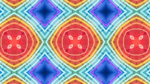 Poly Art Kaleidoscope Hypnotic Pattern Animation Footage Stock Footage 122602436