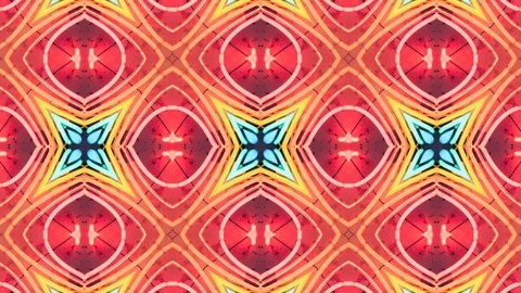 Poly Art Kaleidoscope Hypnotic Pattern Animation Footage Stock Footage 122603073