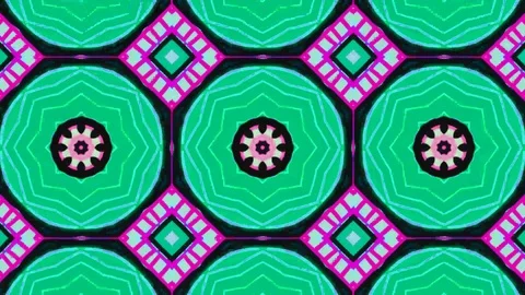 Poly Art Kaleidoscope Hypnotic Pattern Animation Footage Stock Footage 122603305