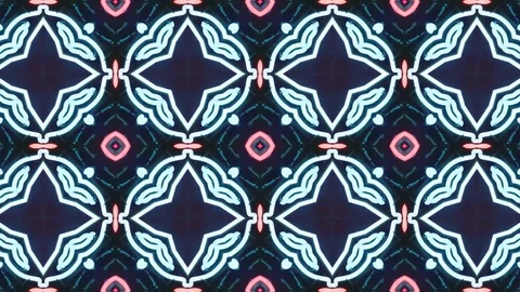 Poly Art Kaleidoscope Hypnotic Pattern Animation Footage Stock Footage 122689711