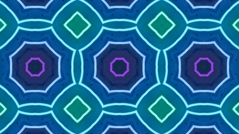 Poly Art Kaleidoscope Hypnotic Pattern Animation Footage Stock Footage 122689751