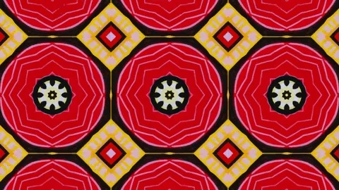 Poly Art Kaleidoscope Hypnotic Pattern Animation Footage Stock Footage 122689788