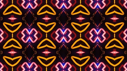 Poly Art Kaleidoscope Hypnotic Pattern Animation Footage Stock Footage 122689970
