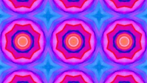 Poly Art Kaleidoscope Hypnotic Pattern Animation Footage Stock Footage 122690215
