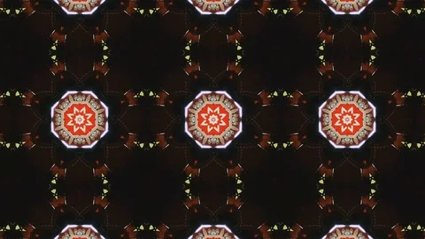 Poly Art Kaleidoscope Hypnotic Pattern Animation Footage Stock Footage 122690217