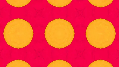 Poly Art Kaleidoscope Hypnotic Pattern Animation Footage Video stock 122690261