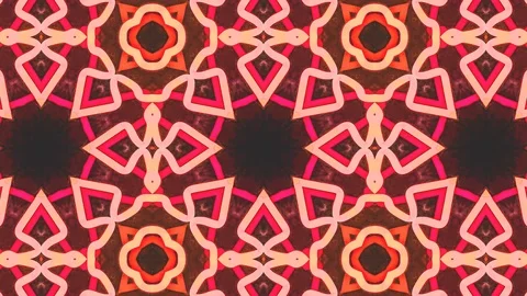 Poly Art Kaleidoscope Hypnotic Pattern Animation Footage Stock Footage 122690324