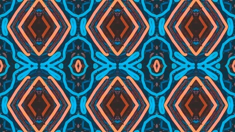 Poly Art Kaleidoscope Hypnotic Pattern Animation Footage Stock Footage 122690510