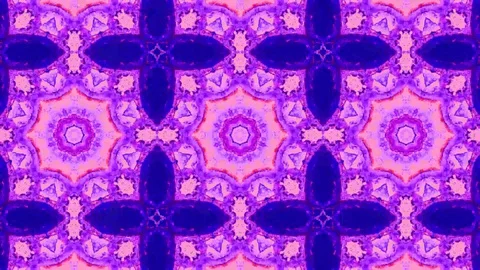 Poly Art Kaleidoscope Hypnotic Pattern Animation Footage Stock Footage 122690547