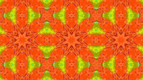 Poly Art Kaleidoscope Hypnotic Pattern Animation Footage Video stock 122690639