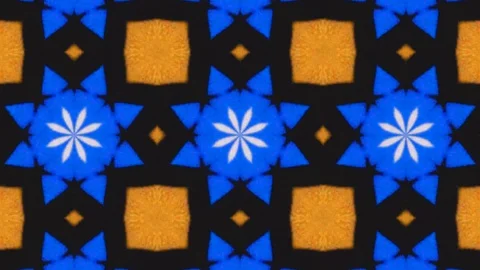 Poly Art Kaleidoscope Hypnotic Pattern Animation Footage Stock Footage 122690658