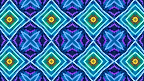 Poly Art Kaleidoscope Hypnotic Pattern Animation Footage Stock Footage 122690771