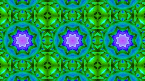 Poly Art Kaleidoscope Hypnotic Pattern Animation Footage Stock Footage 122690953