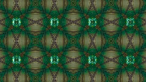 Poly Art Kaleidoscope Hypnotic Pattern Animation Footage Video stock 122691358