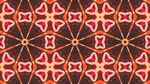 Poly Art Kaleidoscope Hypnotic Pattern Animation Footage Stock Footage 122691571