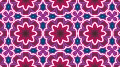 Poly Art Kaleidoscope Hypnotic Pattern Animation Footage Stock Footage 122692309