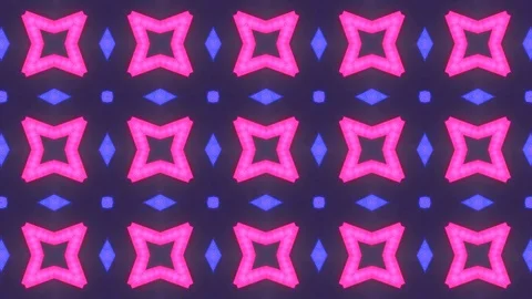 Poly Art Kaleidoscope Hypnotic Pattern Animation Footage Stock Footage 122692391