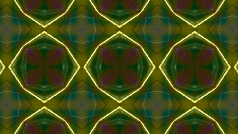 Poly Art Kaleidoscope Hypnotic Pattern Animation Footage Stock Footage 122692580