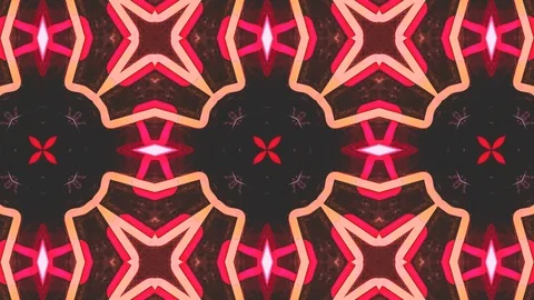 Poly Art Kaleidoscope Hypnotic Pattern Animation Footage Stock Footage 122693440