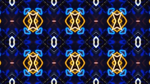Poly Art Kaleidoscope Hypnotic Pattern Animation Footage Stock Footage 122694415