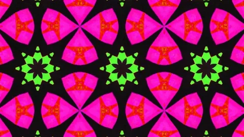 Poly Art Kaleidoscope Hypnotic Pattern Animation Footage Stock Footage 122694649