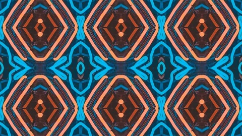 Poly Art Kaleidoscope Hypnotic Pattern Animation Footage Stock Footage 122695082