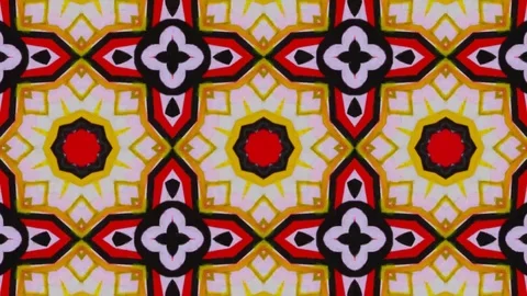 Poly Art Kaleidoscope Hypnotic Pattern Animation Footage Stock Footage 122695281