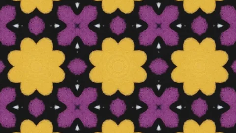 Poly Art Kaleidoscope Hypnotic Pattern Animation Footage Stock Footage 122695316