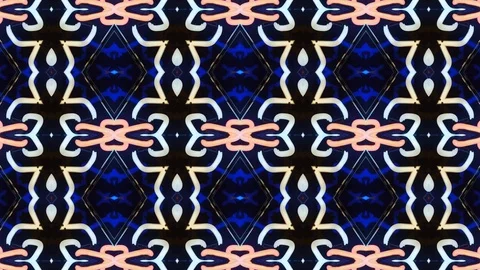Poly Art Kaleidoscope Hypnotic Pattern Animation Footage Stock Footage 122695581