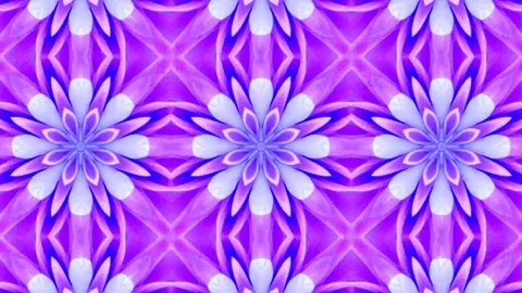 Poly Art Kaleidoscope Hypnotic Pattern Animation Footage Video stock 122695620