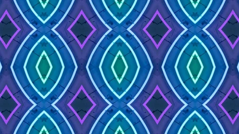 Poly Art Kaleidoscope Hypnotic Pattern Animation Footage Stock Footage 122695675