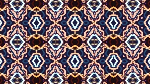 Poly Art Kaleidoscope Hypnotic Pattern Animation Footage Stock Footage 122695924