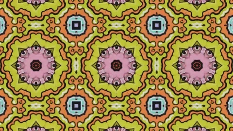 Poly Art Kaleidoscope Hypnotic Pattern Animation Footage Stock Footage 122696290