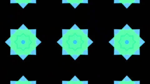 Poly Art Kaleidoscope Hypnotic Pattern Animation Footage Stock Footage 122696292