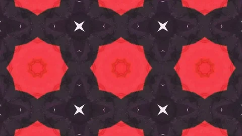 Poly Art Kaleidoscope Hypnotic Pattern Animation Footage Video stock 122696413