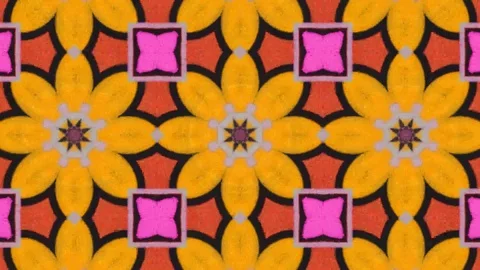 Poly Art Kaleidoscope Hypnotic Pattern Animation Footage Stock Footage 122696484