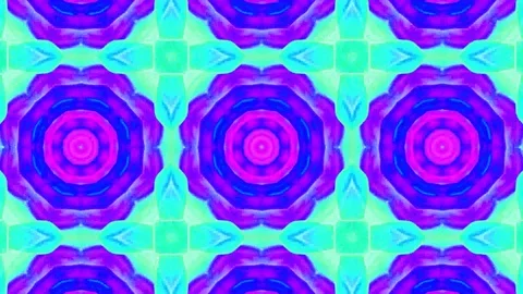 Poly Art Kaleidoscope Hypnotic Pattern Animation Footage Stock Footage 122696486