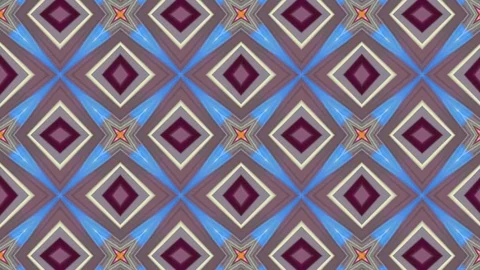 Poly Art Kaleidoscope Hypnotic Pattern Animation Footage4 Stock Footage 122696547