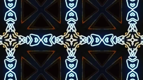 Poly Art Kaleidoscope Hypnotic Pattern Animation Footage Stock Footage 122696840