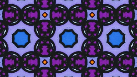 Poly Art Kaleidoscope Hypnotic Pattern Animation Footage Stock Footage 122696960