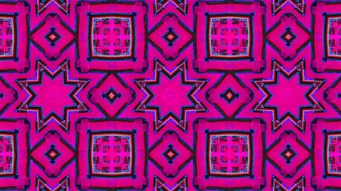 Poly Art Kaleidoscope Hypnotic Pattern Animation Footage Stock Footage 122699609