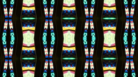 Poly Art Kaleidoscope Hypnotic Pattern Animation Footage Stock Footage 122699698