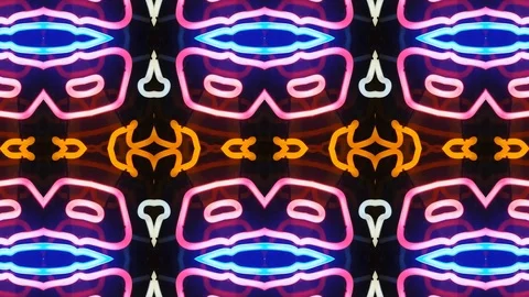 Poly Art Kaleidoscope Hypnotic Pattern Animation Footage Stock Footage 122699702