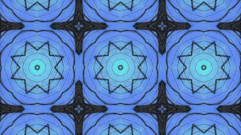 Poly Art Kaleidoscope Hypnotic Pattern Animation Footage Stock Footage 122699935