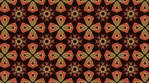 Poly Art Kaleidoscope Hypnotic Pattern Animation Footage Stock Footage 122700124