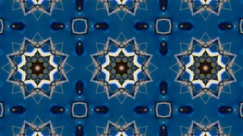 Poly Art Kaleidoscope Hypnotic Pattern Animation Footage Stock Footage 122700264
